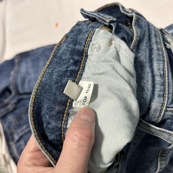 Oliver Logan Jeans Womens 26 Blue High Rise Raw Hem Straight Leg Denim Casual - Picture 4 of 12